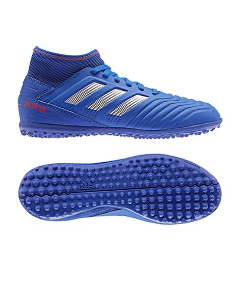 adidas Predator 19.3 AG J Kids Blau Silber 